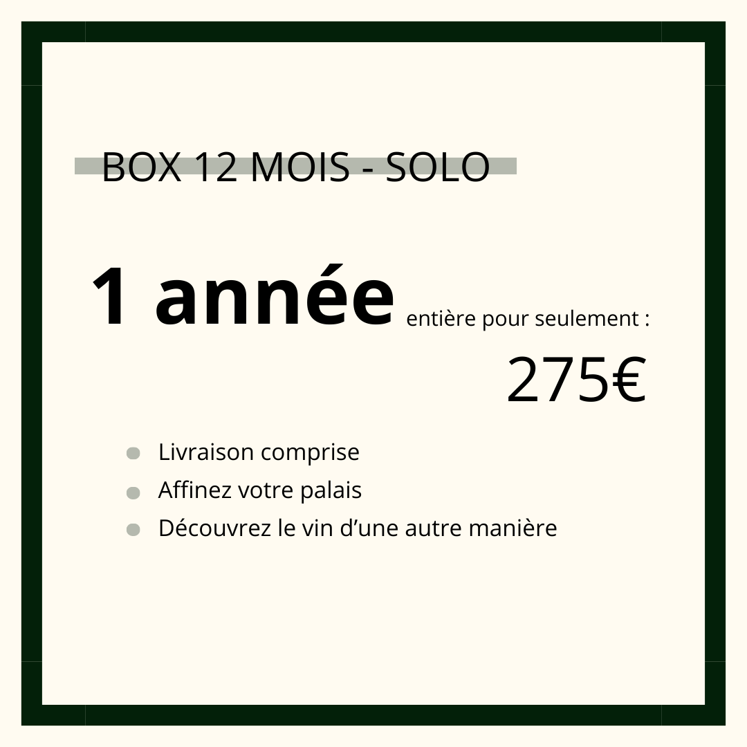 Abonnement 12 mois - solo