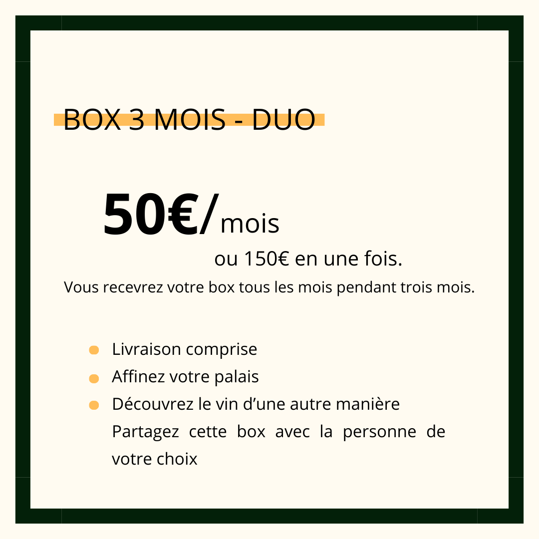 Abonnement 3 mois - duo