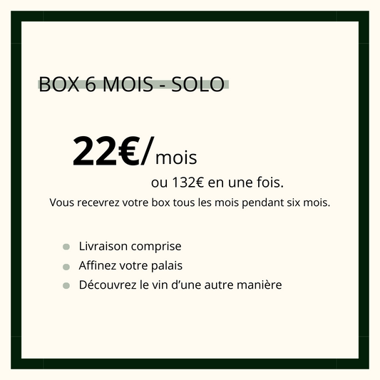 Abonnement 6 mois - solo