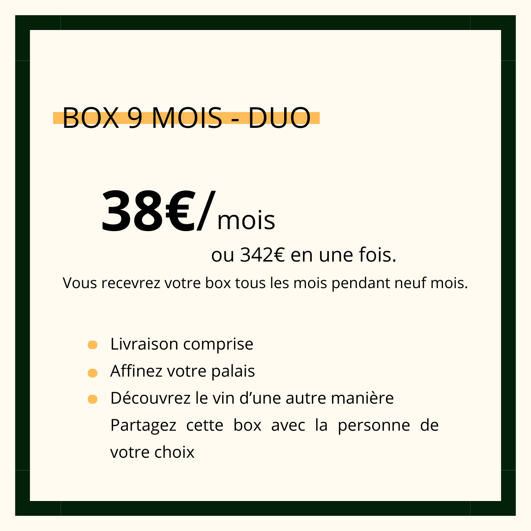 Abonnement 9 mois - duo