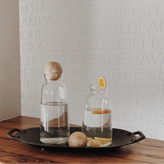 Carafe à bouchon en bois